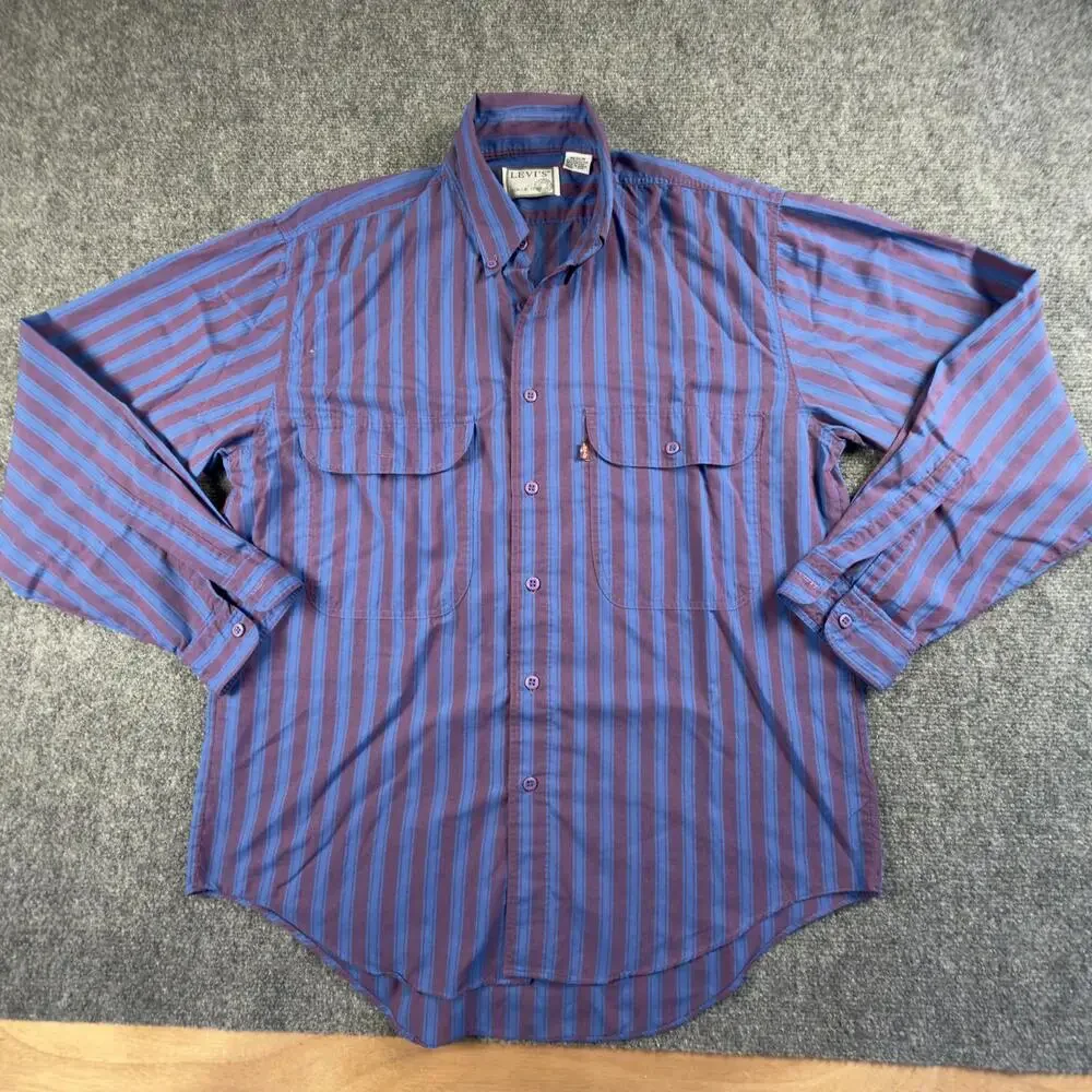 Levi's Men's Long Sleeve Casual Button-Up‎ Shirt Medium #686